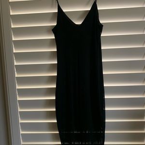 Black midi dress. Express. Size medium